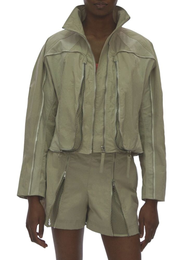 

Бомбер с закругленной молнией Helmut Lang, цвет Stone