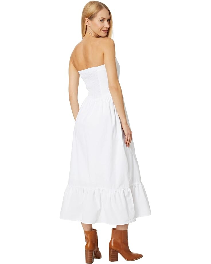 

Платье Wrangler Strapless Dress Invisible Zipper, белый