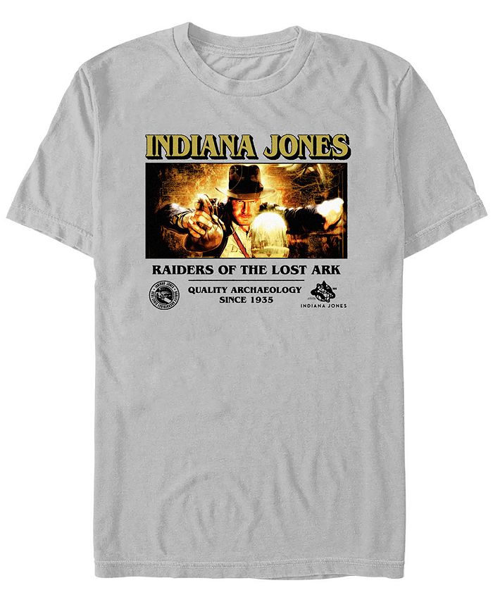 приключения индианы джонса Мужская футболка с коротким рукавом Swap Lockup Fifth Sun, серый
