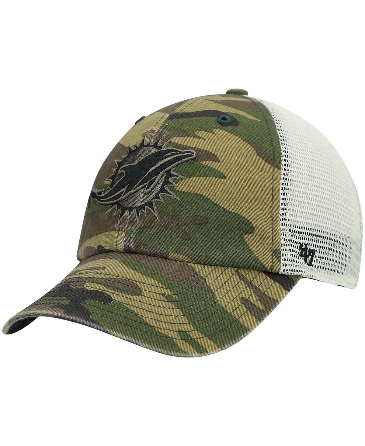 

Мужская камуфляжная кепка Snapback Miami Dolphins Branson MVP Trucker '47 Brand