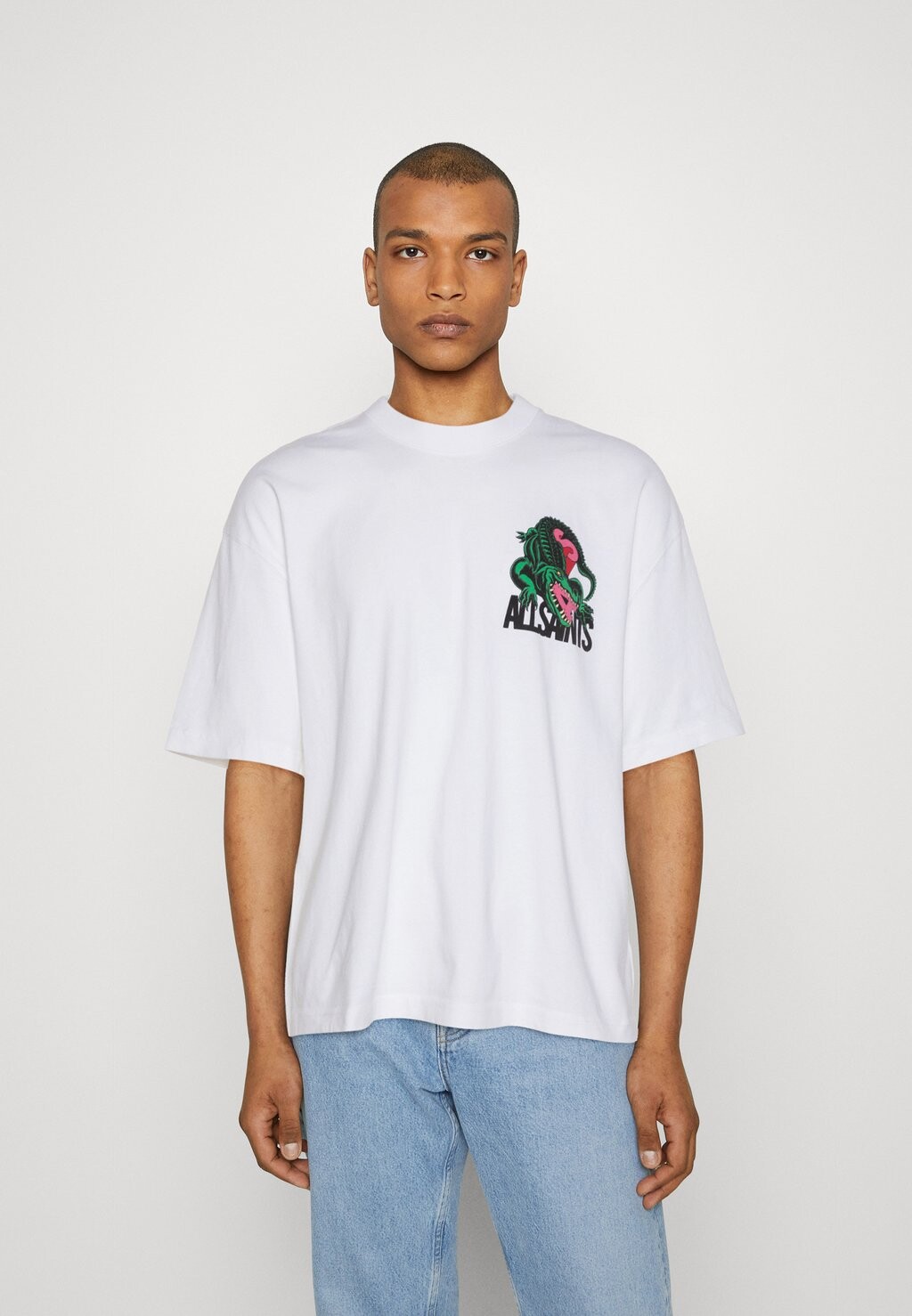 

Футболка с принтом AllSaints, белый