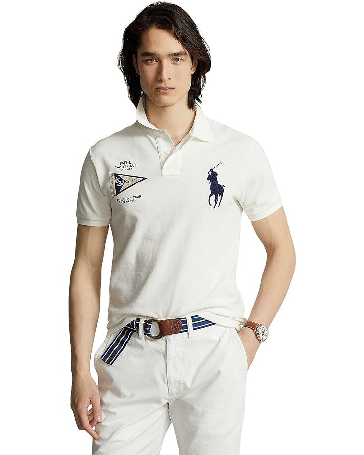 

Поло Polo Ralph Lauren Classic Fit Big Pony Mesh, цвет Nevis