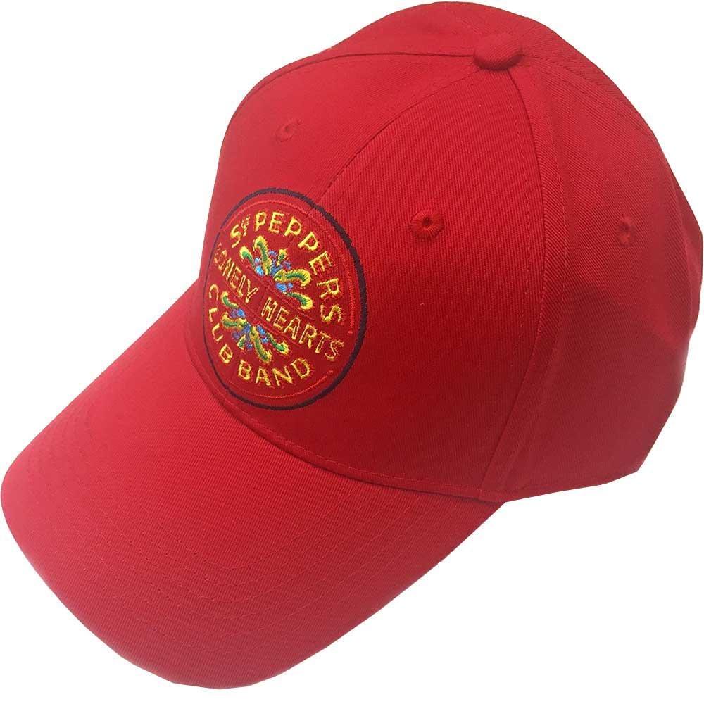 Бейсбольная кепка с ремешком на спине Sgt Pepper Drum Beatles, красный бейсбольная кепка с ремешком на спине sgt pepper drum beatles белый