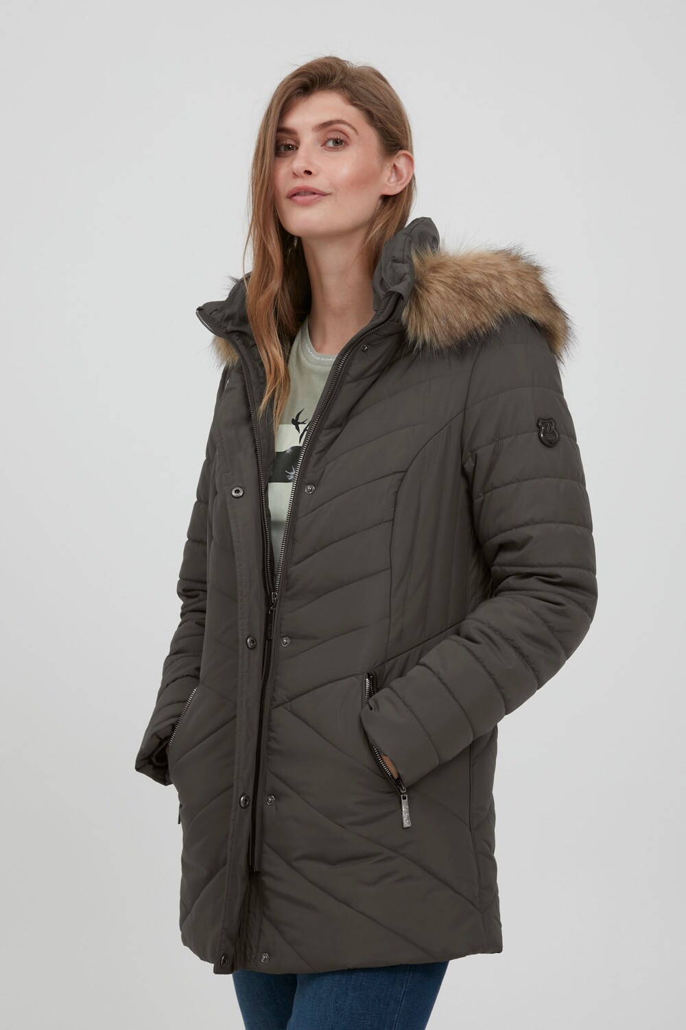 

Пуховик Fransa FRBAVEST 2 Outerwear 20609449, зеленый