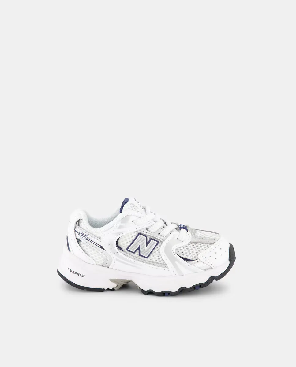 

Детские повседневные кроссовки 530 Bungee New Balance, белый