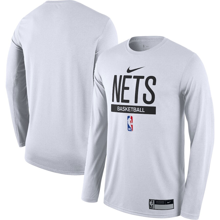 

Футболка с длинным рукавом Nike Brooklyn Nets, белый