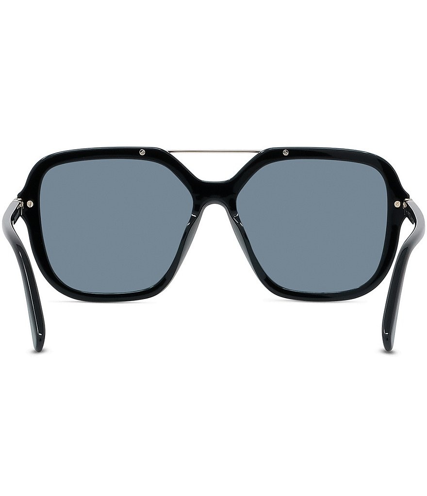 Stella McCartney - Женские квадратные солнцезащитные очки S-Wave 58 мм, черный