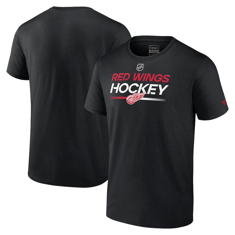 

Футболка с коротким рукавом Fanatics Branded Detroit Red Wings, черный