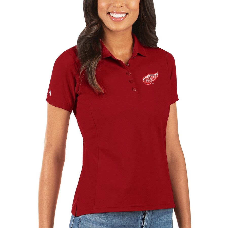 

Поло с коротким рукавом Antigua Detroit Red Wings, красный