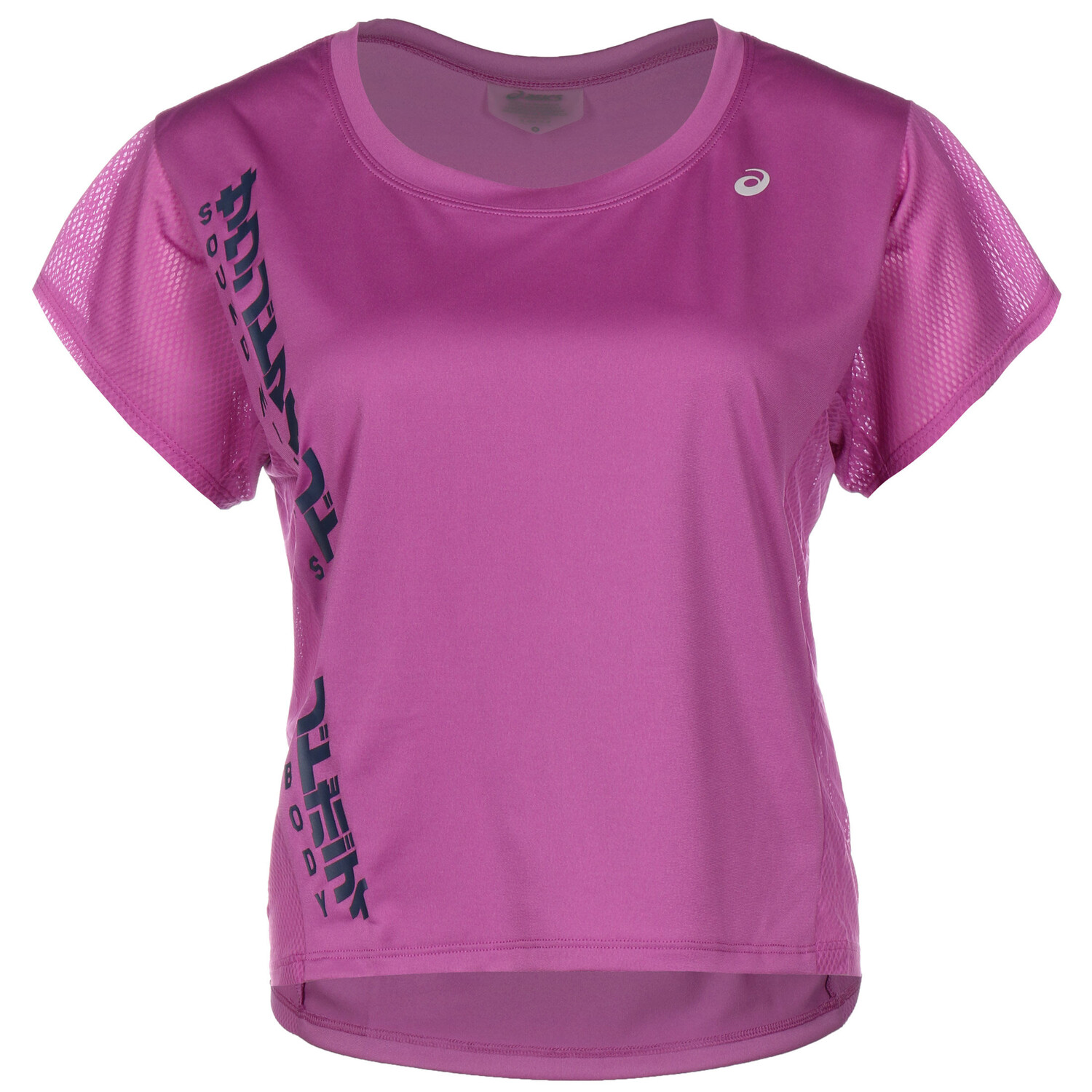 

Спортивная футболка asics Laufshirt SMSB Run, цвет rosa/blau