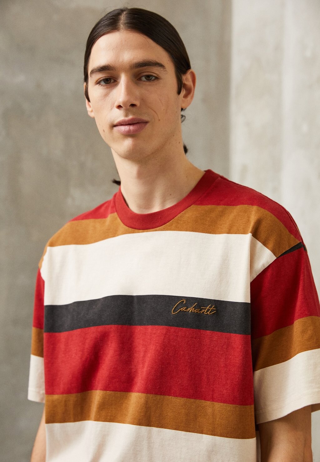 

Футболка с принтом Carhartt WIP, мультиколор, Коричневый