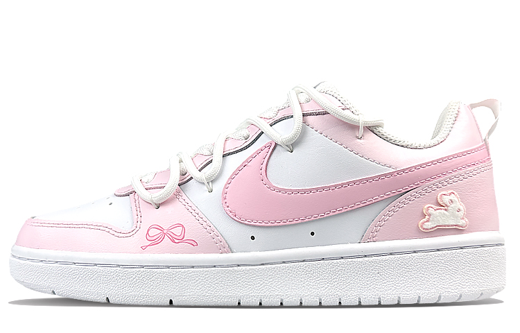 

Кроссовки Nike Court Borough Skateboarding Shoes Women's Low-top Pink, белый