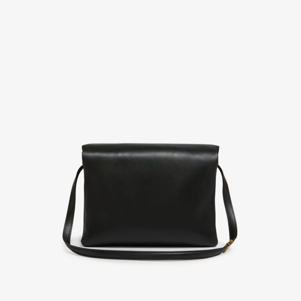 Кожаная сумка через плечо Prisma Marni, черный цена и фото