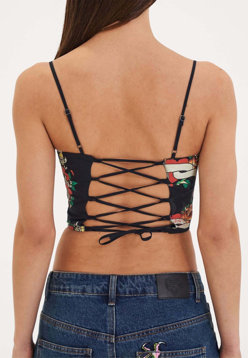 

Топ LOVE KILLS TATTOO Ed Hardy, синий