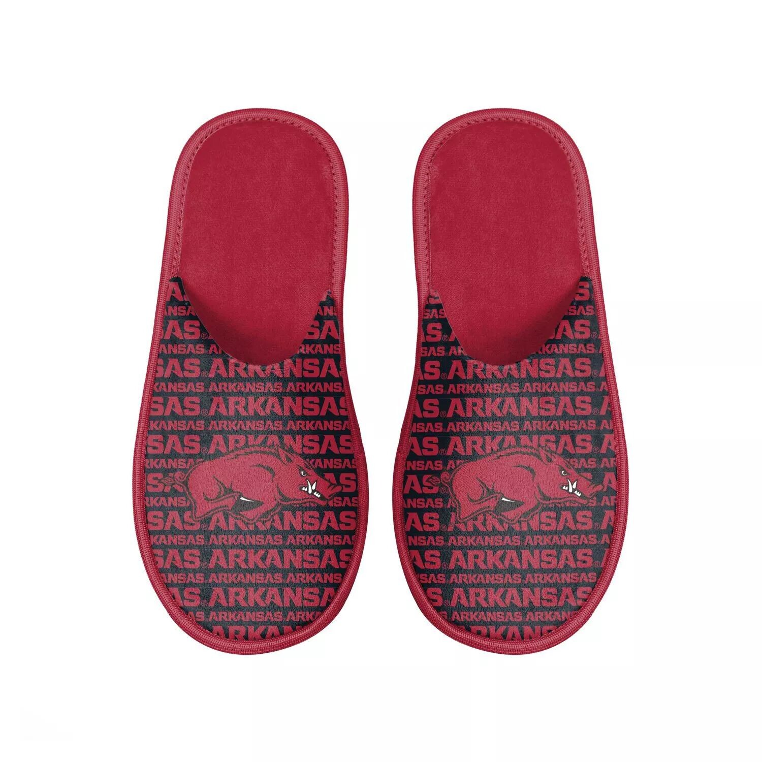 

Мужские шлепанцы с логотипом FOCO Arkansas Razorbacks Scuff