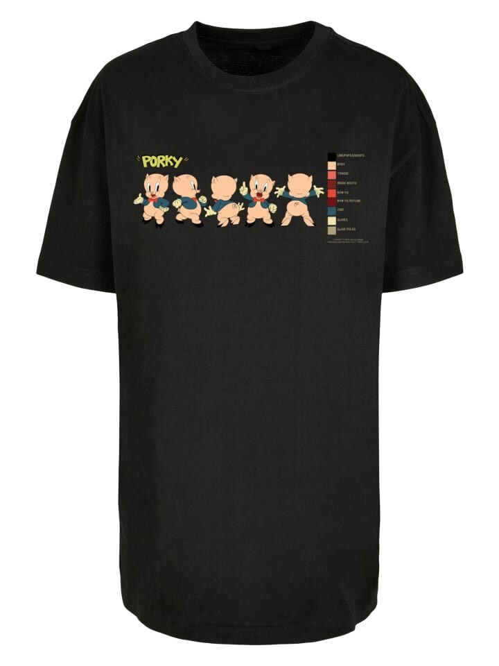 

Футболка F4NT4STIC Oversized Boyfriend Tee Looney Tunes Porky Pig, черный
