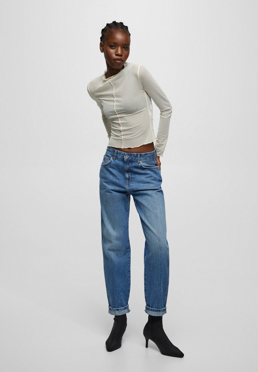 

Джинсы-сигареты PULL&BEAR, синий