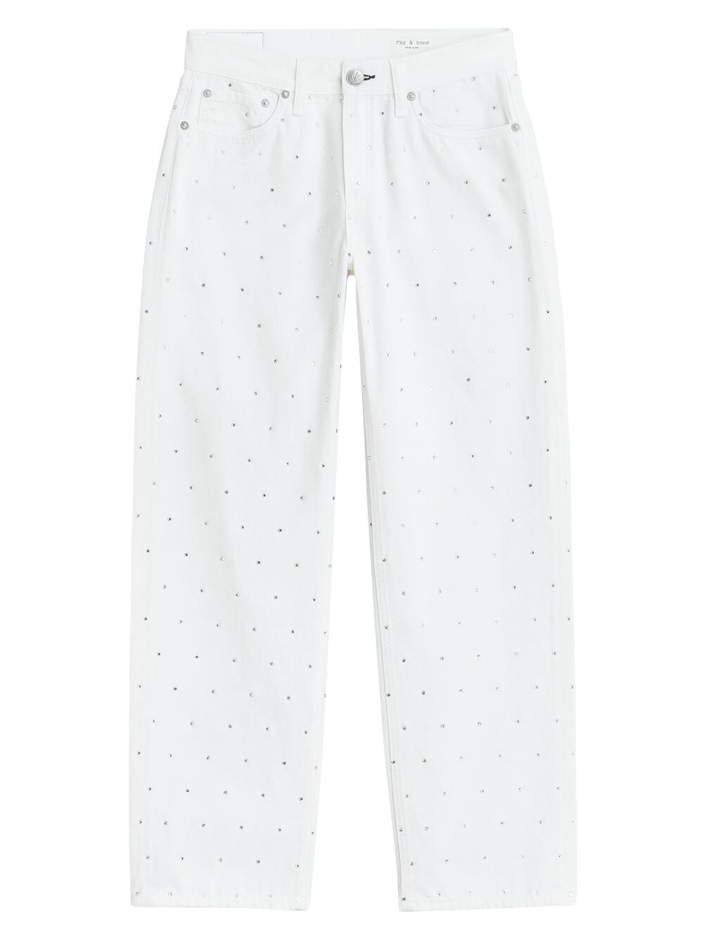

Джинсы-бойфренды Dre Baggy rag & bone, белый