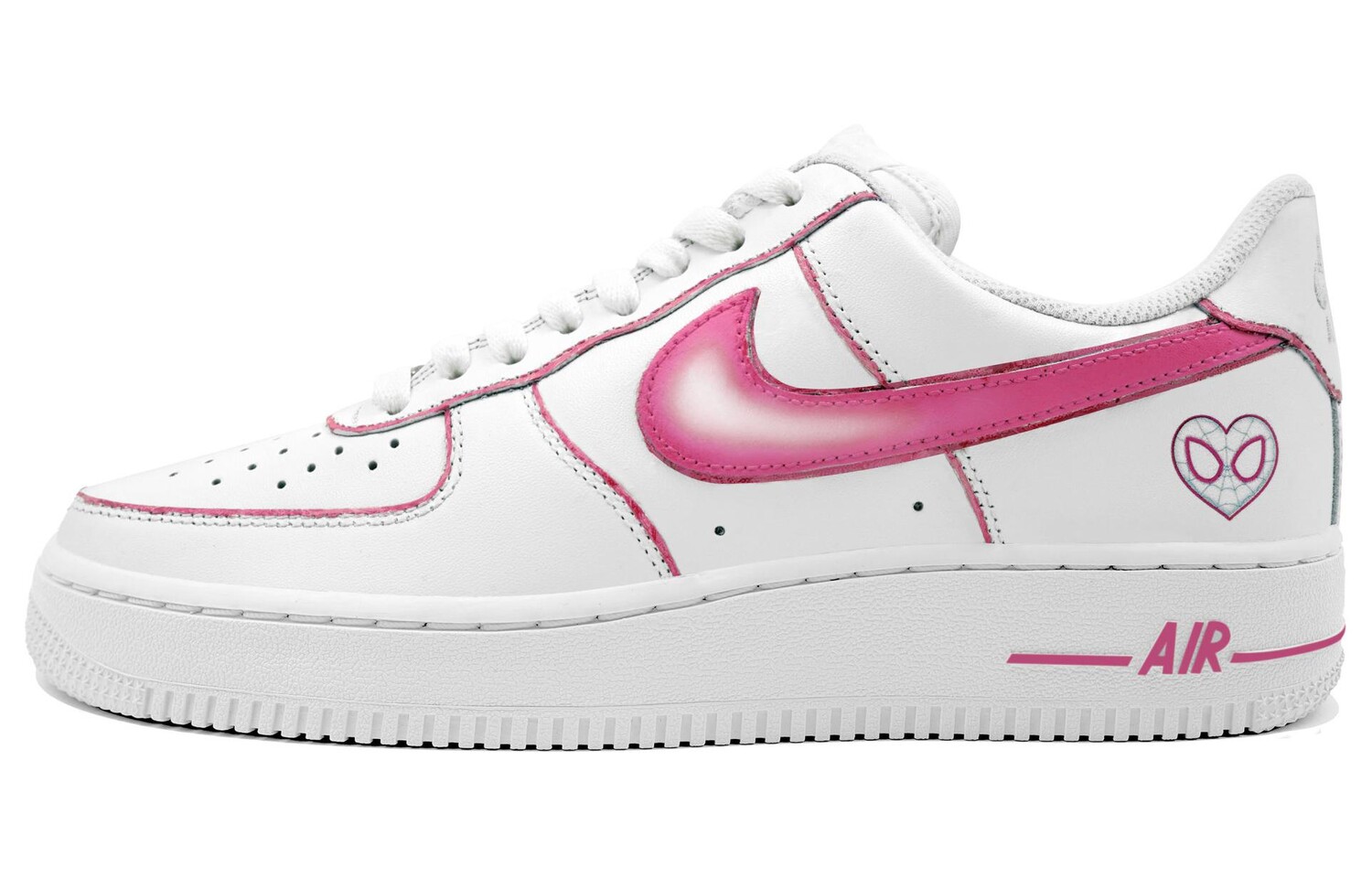 

Кроссовки Nike Air Force 1 Skateboarding Shoes Unisex Low-top Pink, белый