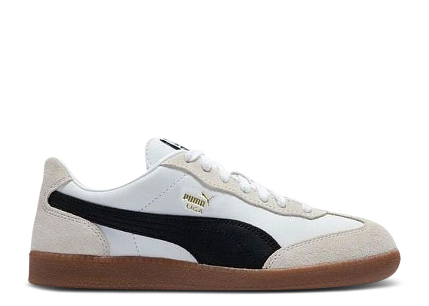 

Кроссовки Puma Liga Leather Sd 'White Black Gum', белый, Белый;серый
