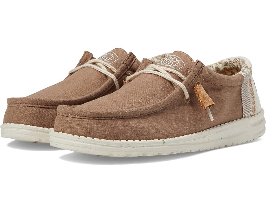 

Кроссовки Hey Dude Wally Linen Natural, цвет Clay