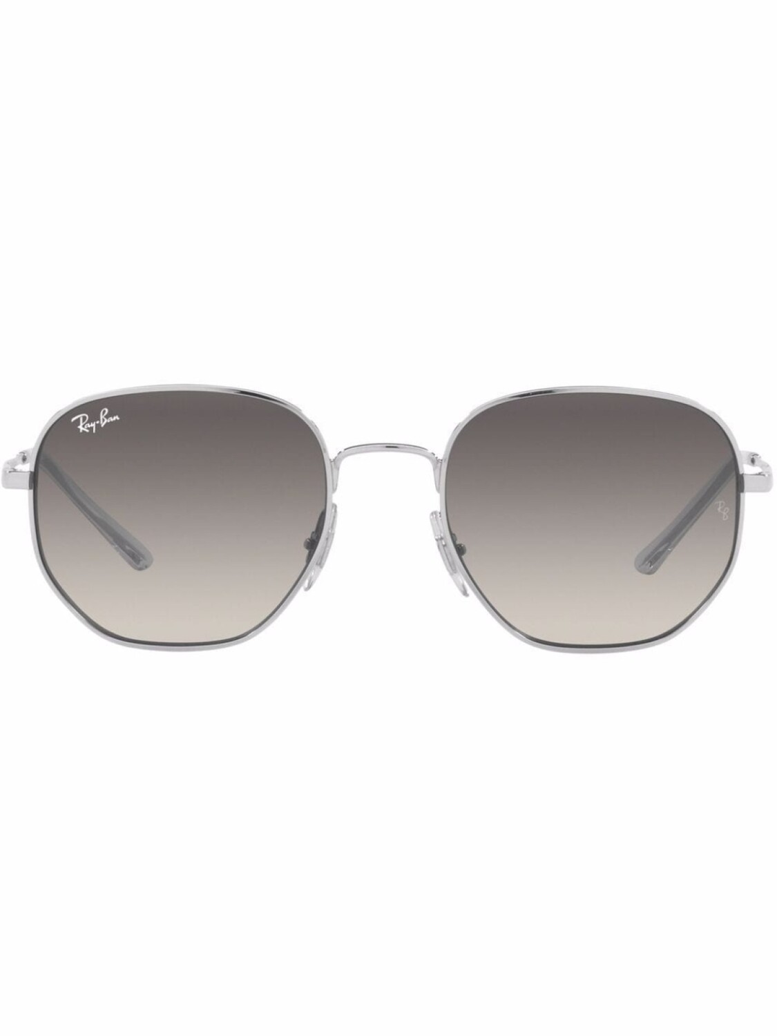 

Ray-Ban солнцезащитные очки в шестиугольной оправе, серебристый