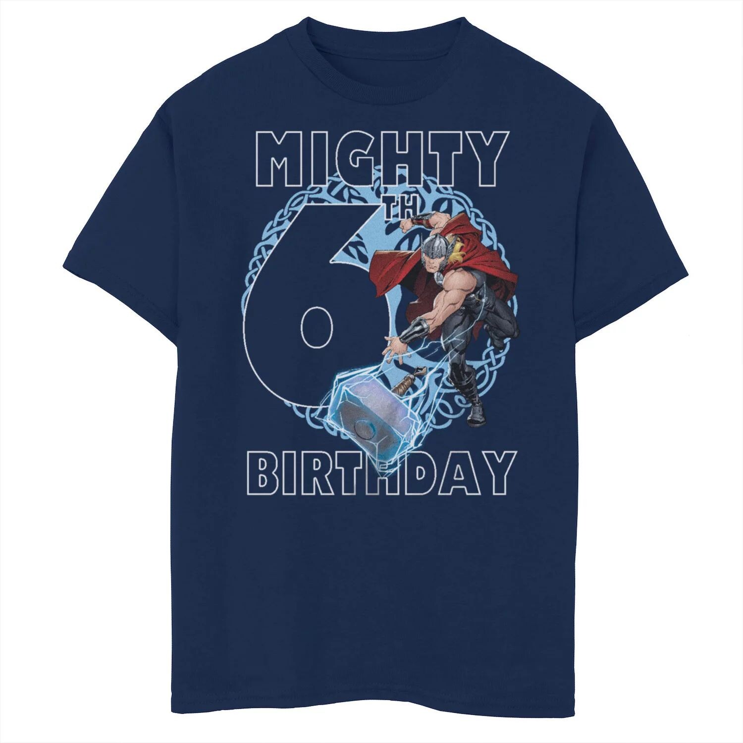 

Футболка на 6-й день рождения для мальчиков 8–20 лет Marvel Thor Mighty Licensed Character