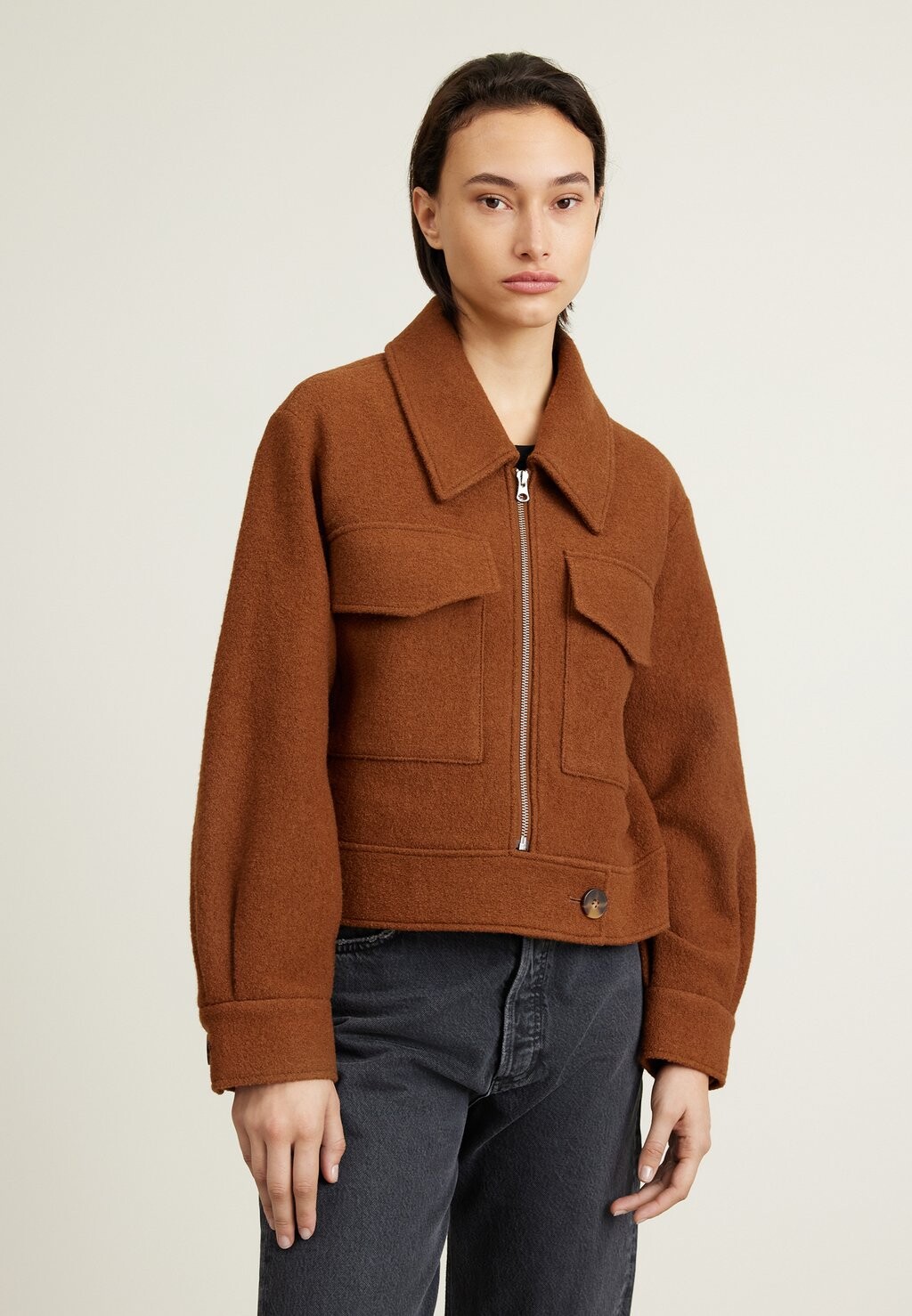 

Куртка GANT КУРТКА НА МОЛНИИ, цвет chocolate brown