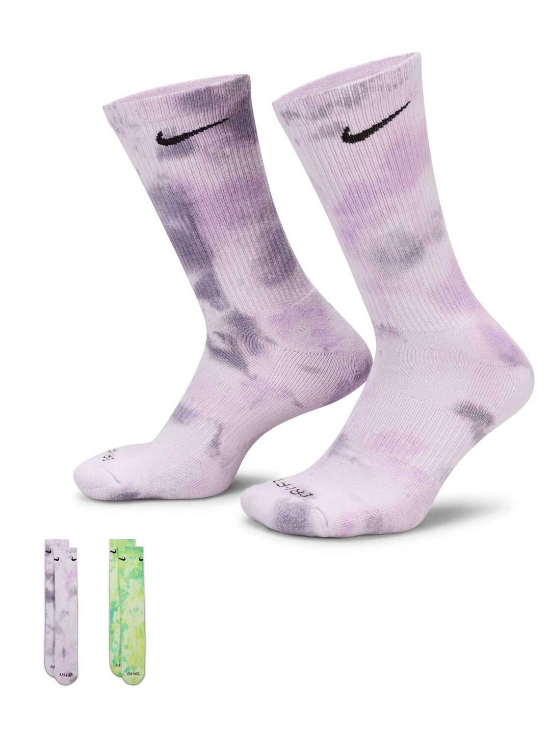 

Носки Nike U NK ED CSH CRW 2P 144 CLRSPLH, разноцветный