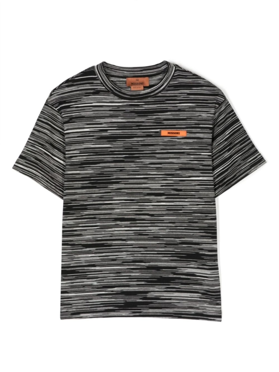 

Missoni Kids футболка с узором зигзаг, черный