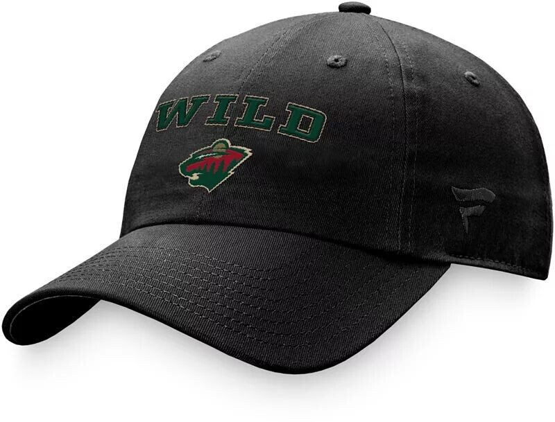 

Женская черная кепка НХЛ Minnesota Wild Script Dad Hat