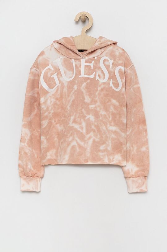 

Детская хлопковая толстовка Guess, оранжевый