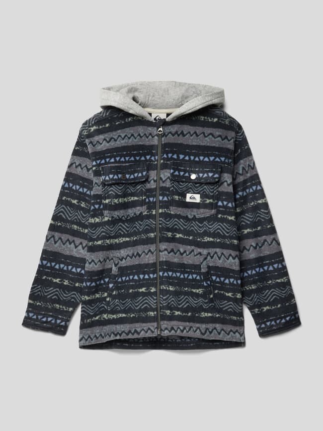 

Куртка со сплошным узором Quiksilver, графит