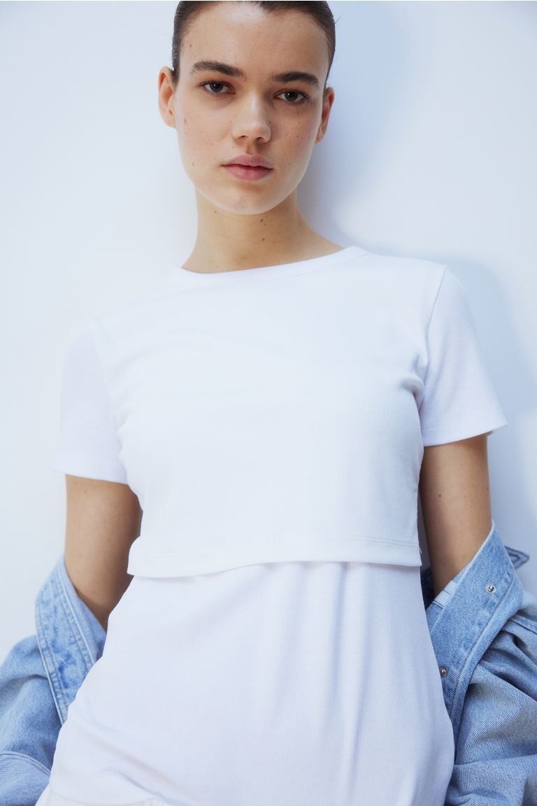 

Рубашка для мамы для кормления H&M, белый