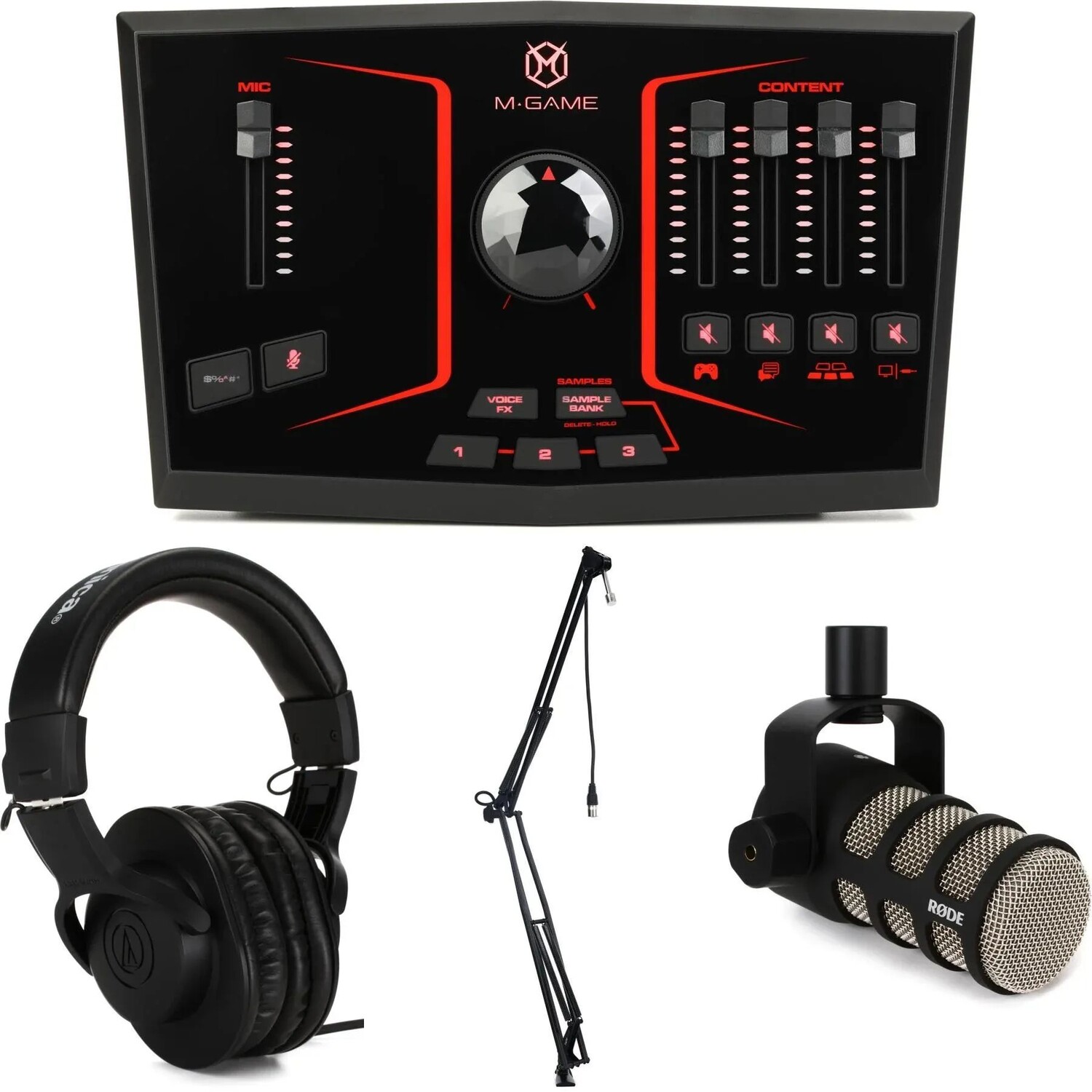 

Комплект M-Game RGB Solo Mixer и Pod Mic Streaming Bundle