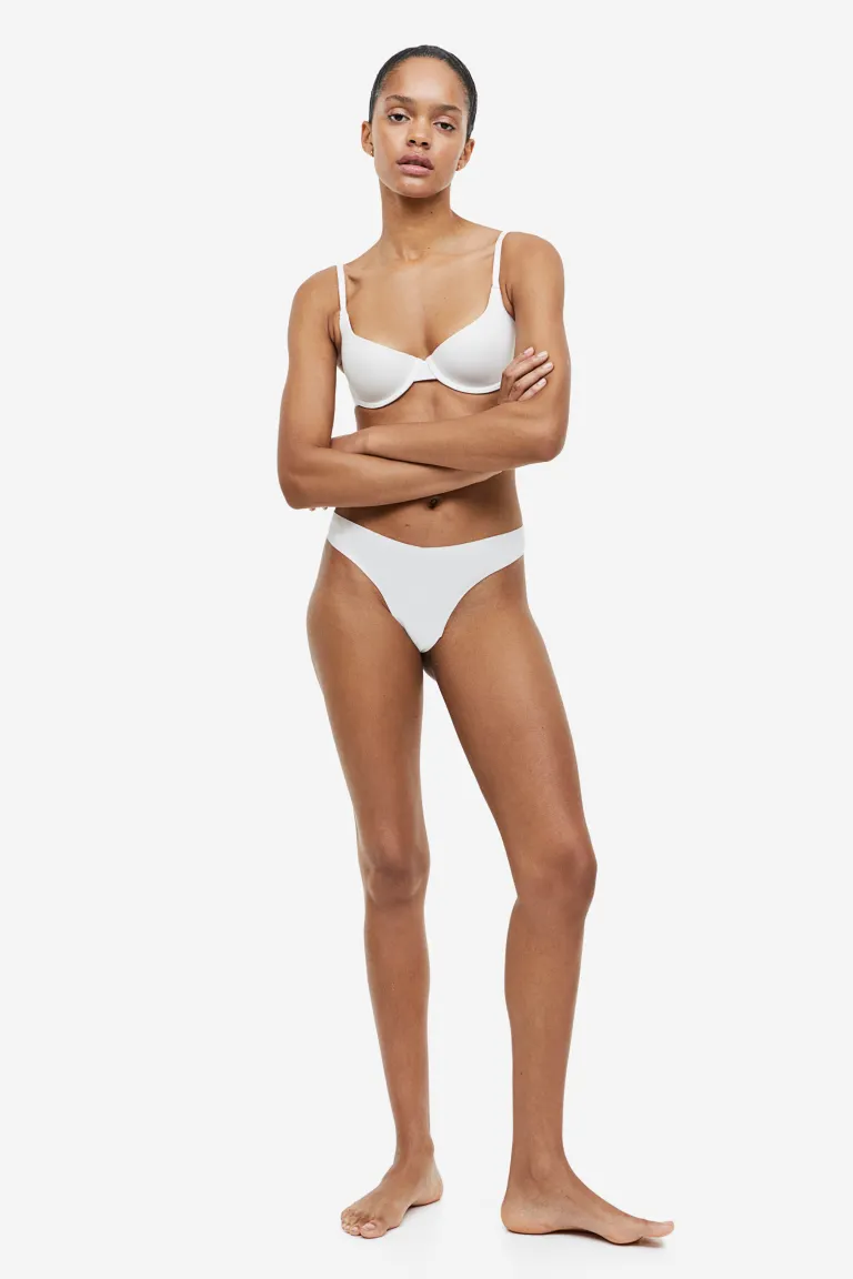 

3 шт невидимки-бикини-полустринги бразильянки H&M, розовый