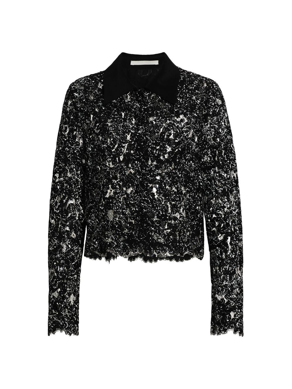 

Расписная кружевная блузка Jason Wu Collection, черный