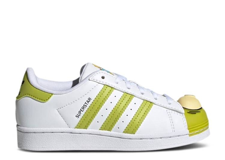 

Кроссовки Adidas THE SIMPSONS X SUPERSTAR LITTLE KID 'KANG AND KODOS', белый