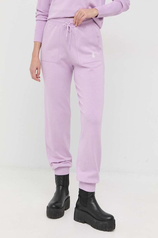 цена Спортивные брюки Патриции Пепе Patrizia Pepe, фиолетовый