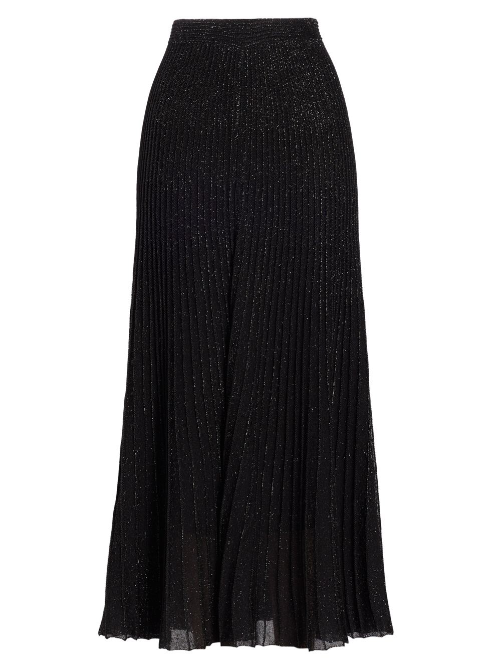 

Юбка миди Re-Edition с эффектом металлик в рубчик Proenza Schouler, черный