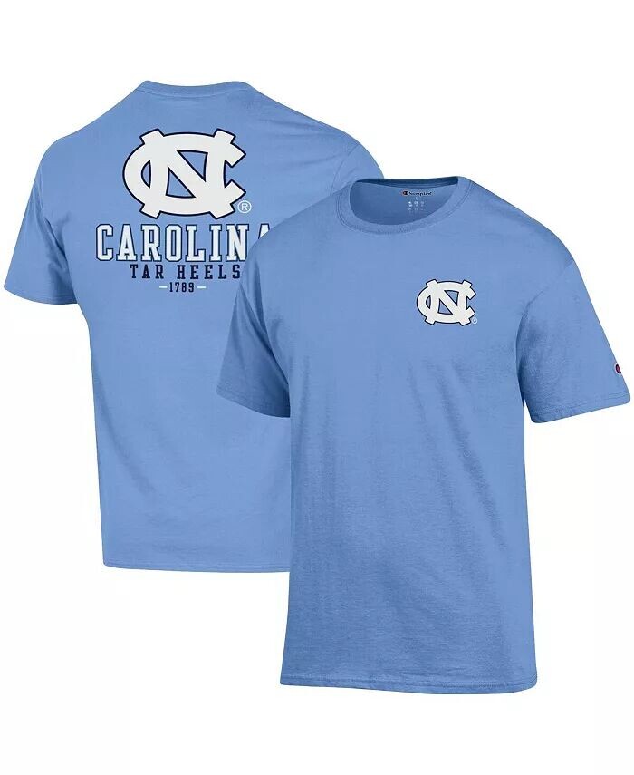 

Мужская футболка Carolina Blue North Carolina Tar Heels Stack 2-Hit Champion, синий