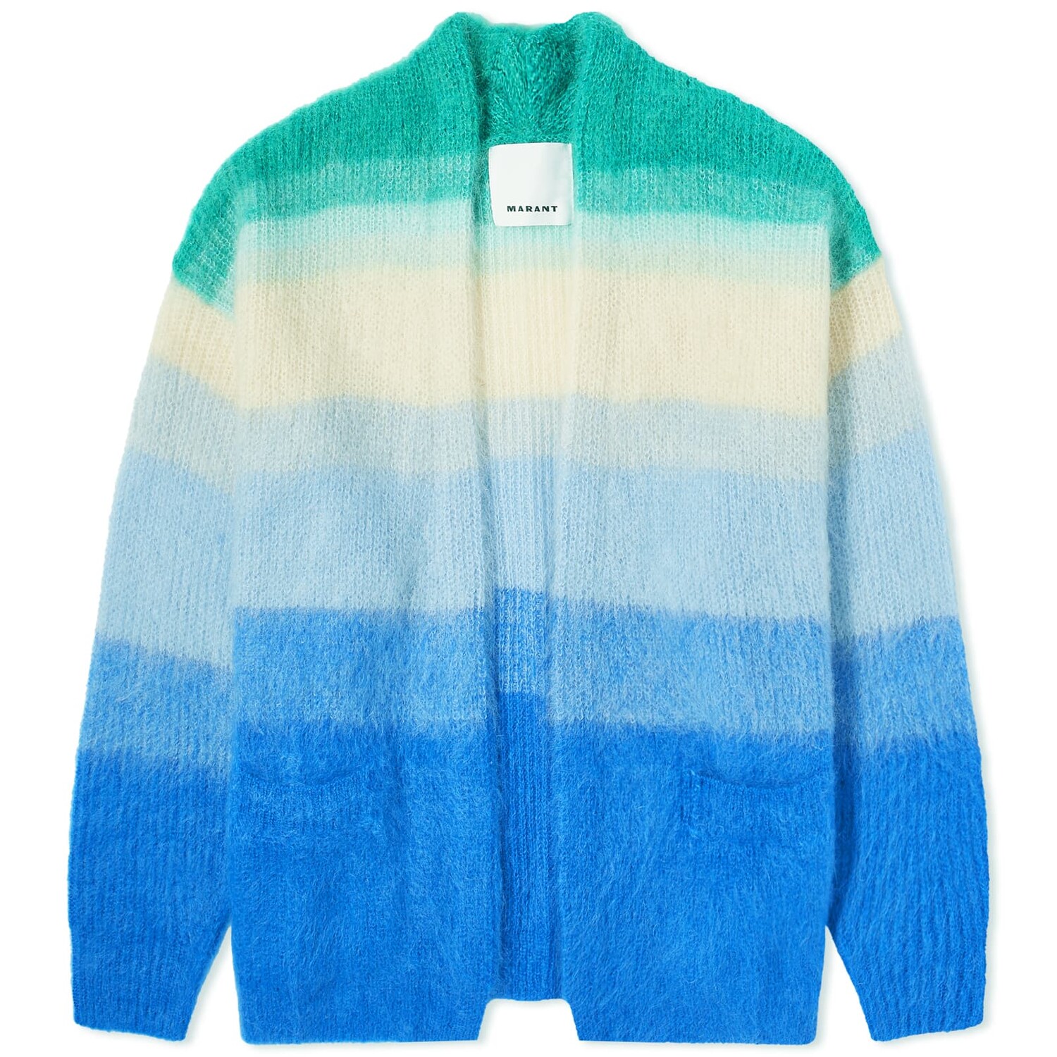 

Кардиган Isabel Marant Danah Dip Dyed Mohair, зелено-голубой, Зеленый