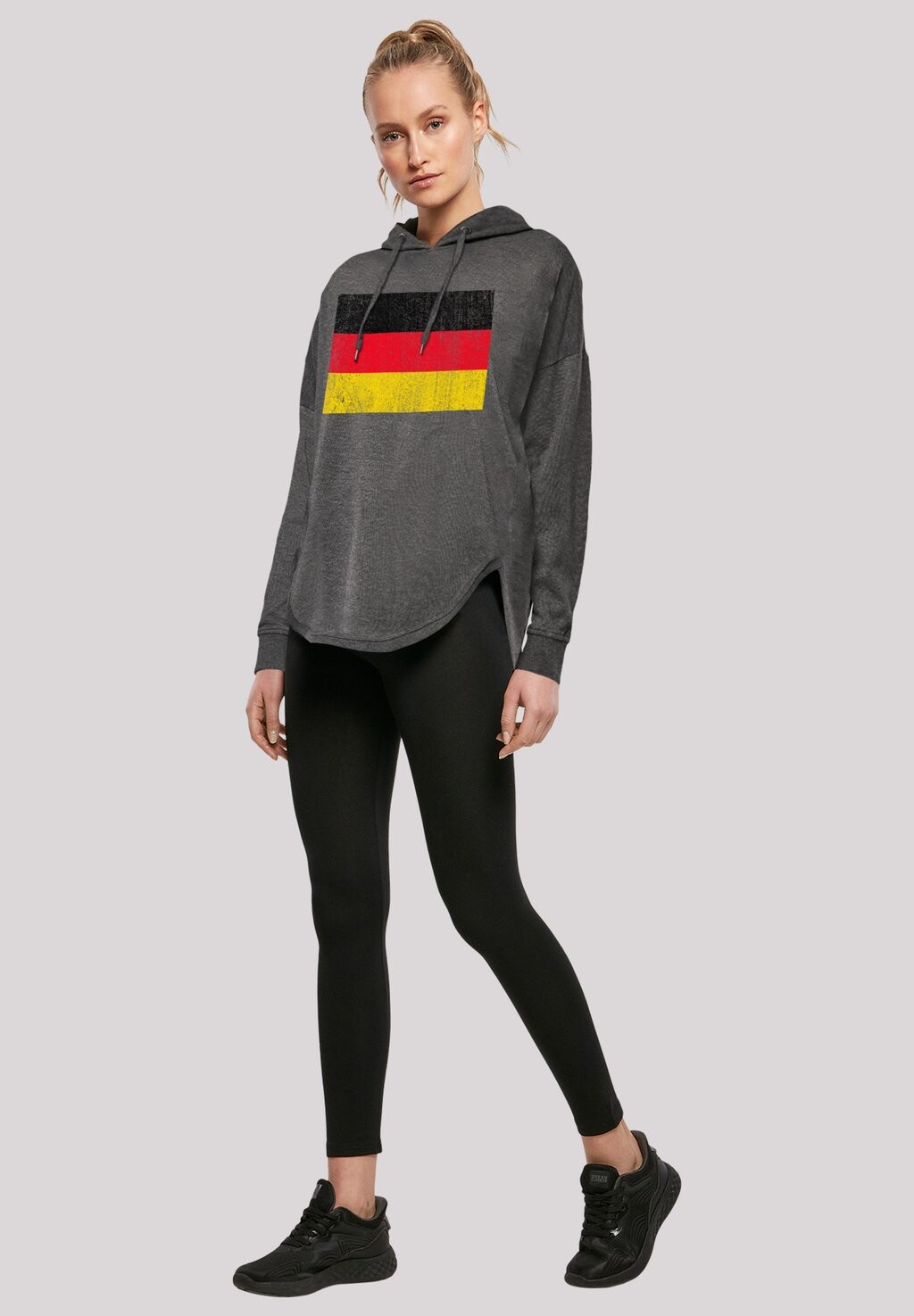

Толстовка с капюшоном GERMANY FLAGGE DISTRESSED F4NT4STIC, темно-серый