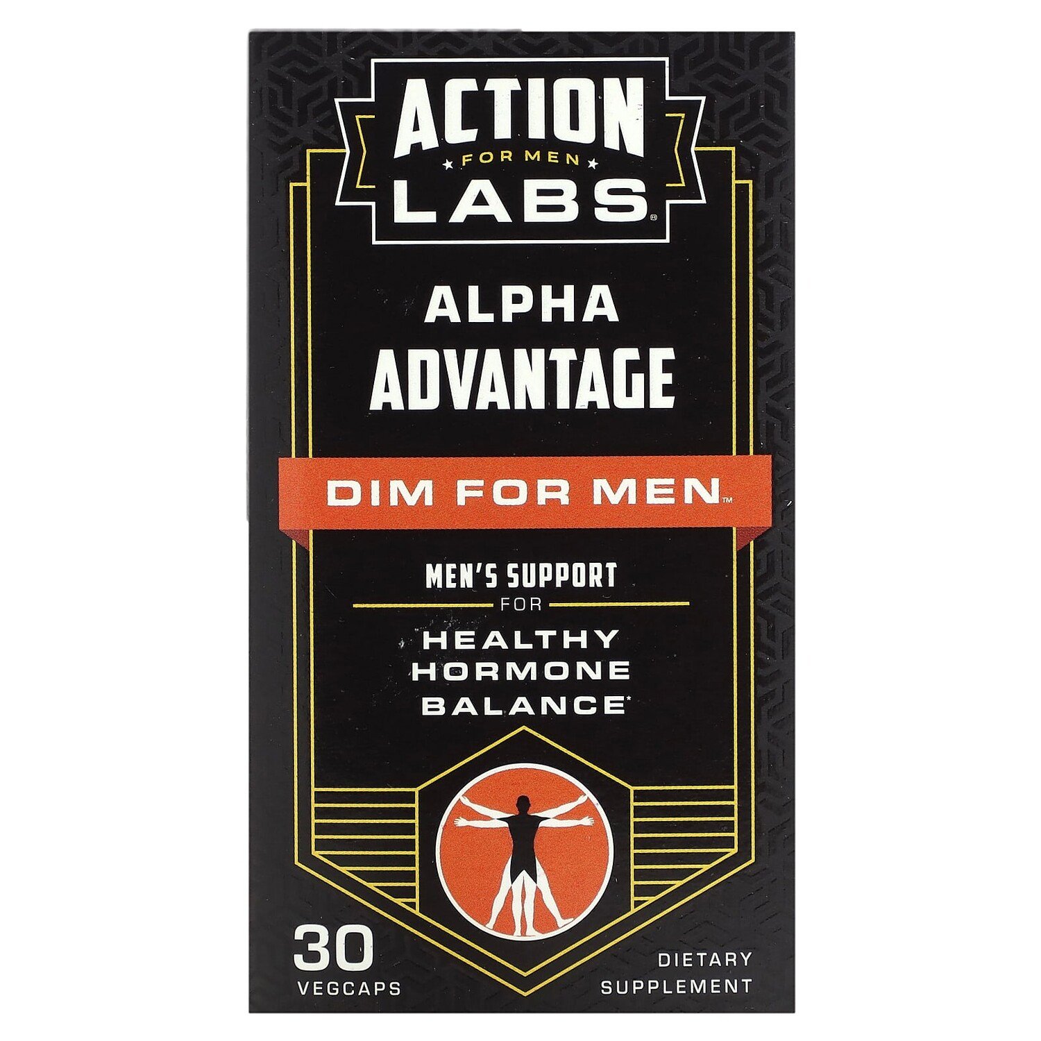 

Alpha Advantage, тусклый для мужчин, 30 растительных капсул, Action Labs