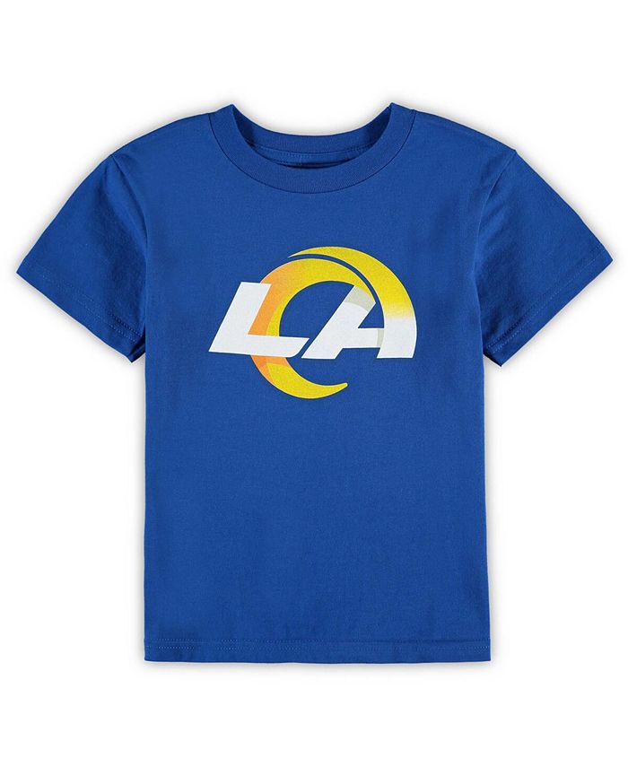 Футболка с логотипом команды Royal Los Angeles Rams для мальчиков и девочек дошкольного возраста Outerstuff, синий лос анджелес