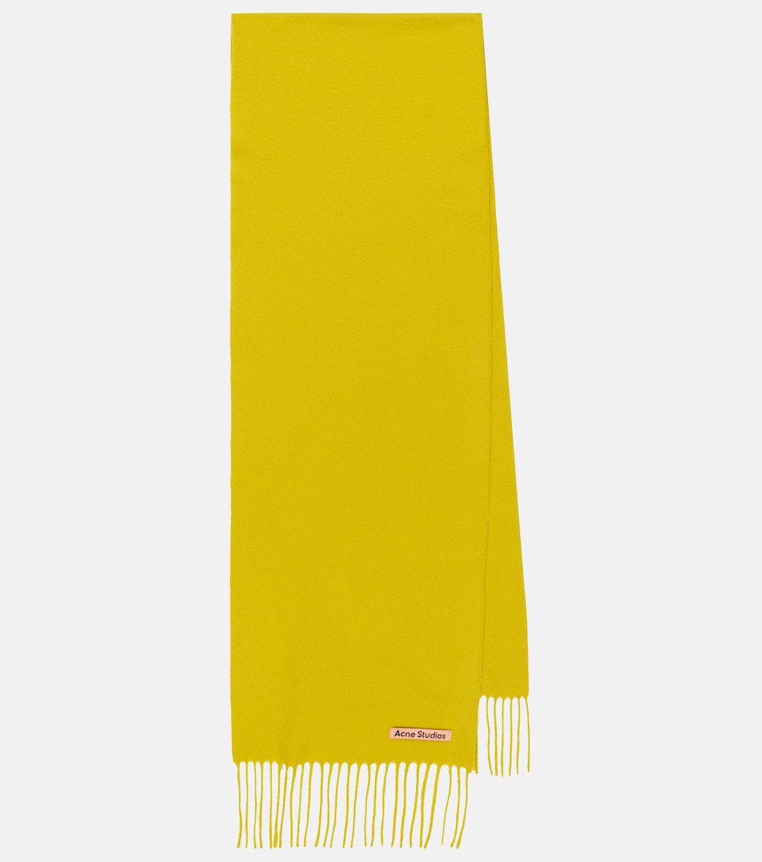 Шерстяной шарф Acne Studios, желтый шерстяной шарф acne studios синий