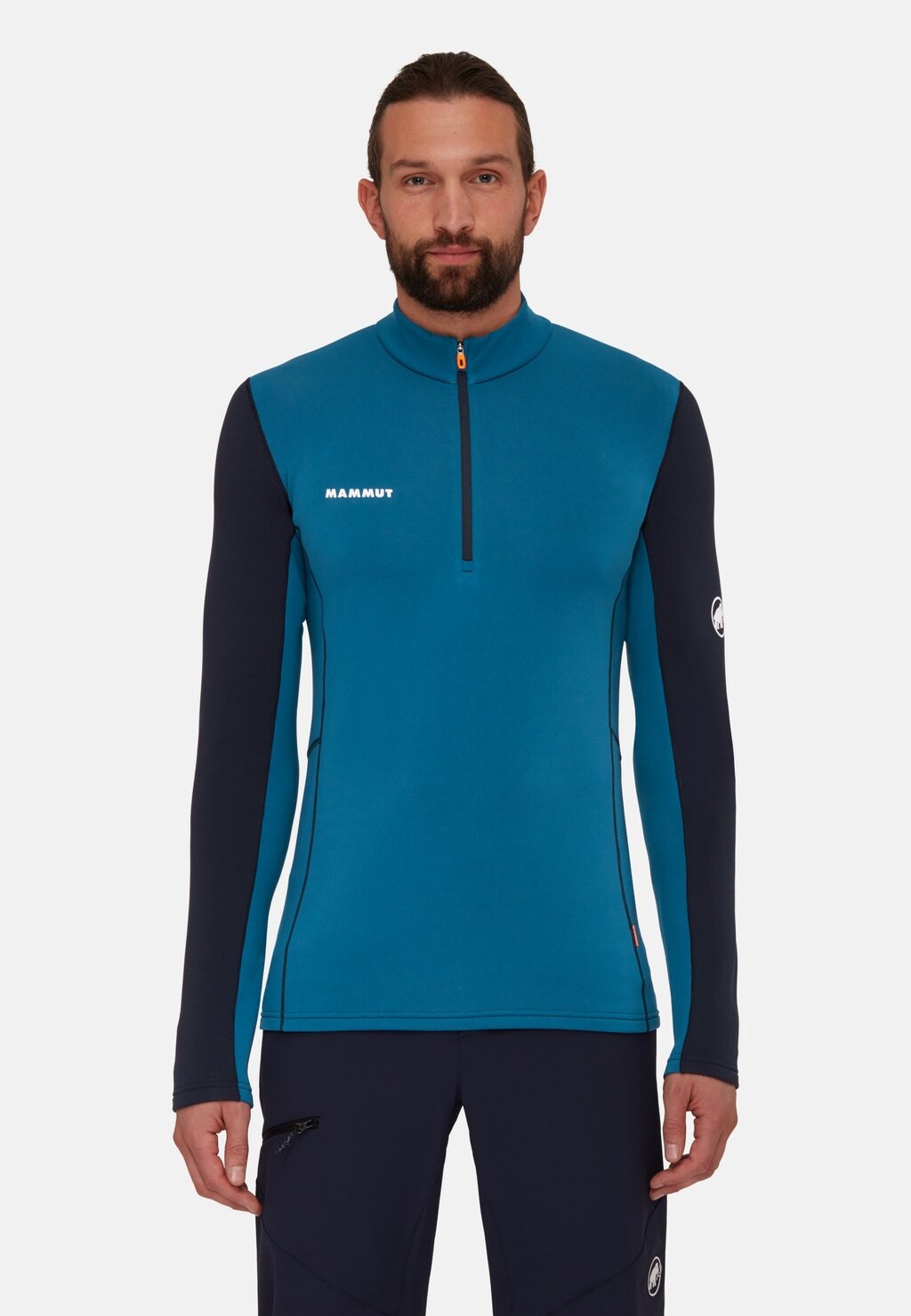 

Футболка с длинным рукавом Aenergy Ml Half Zip Mammut, цвет deep ice-marine