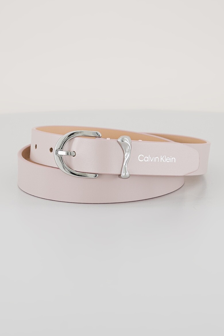 

Кожаный узкий ремень Calvin Klein, розовый