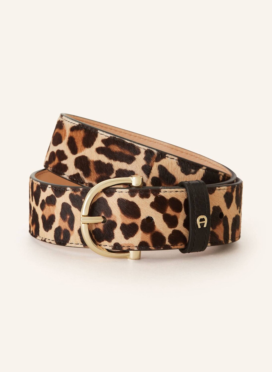 

Кожаный ремень AIGNER, коричневый/бежевый
