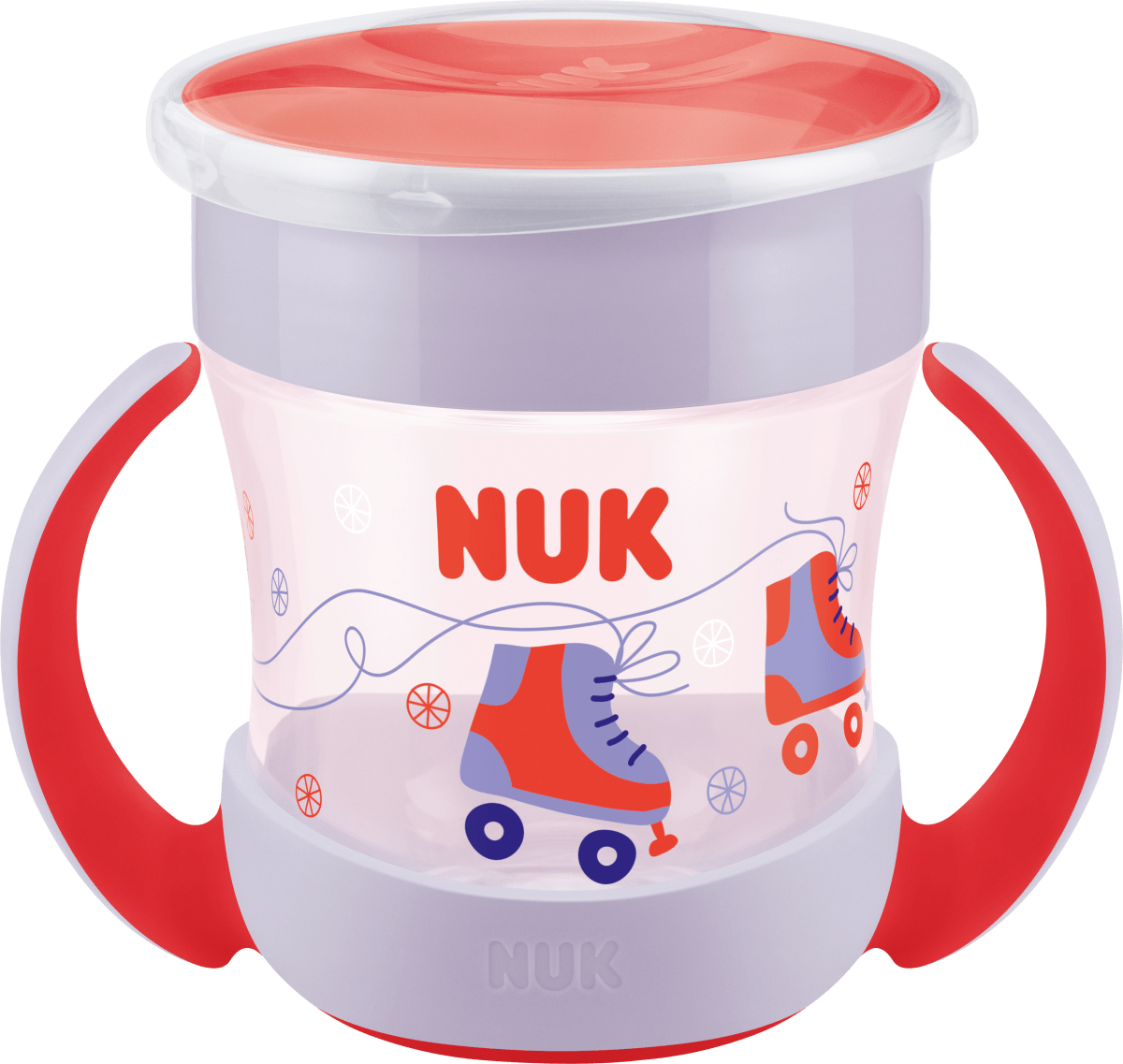 Чашка для питья Evolution Mini Magic Cup красный/фиолетовый 160 мл 1 шт. NUK